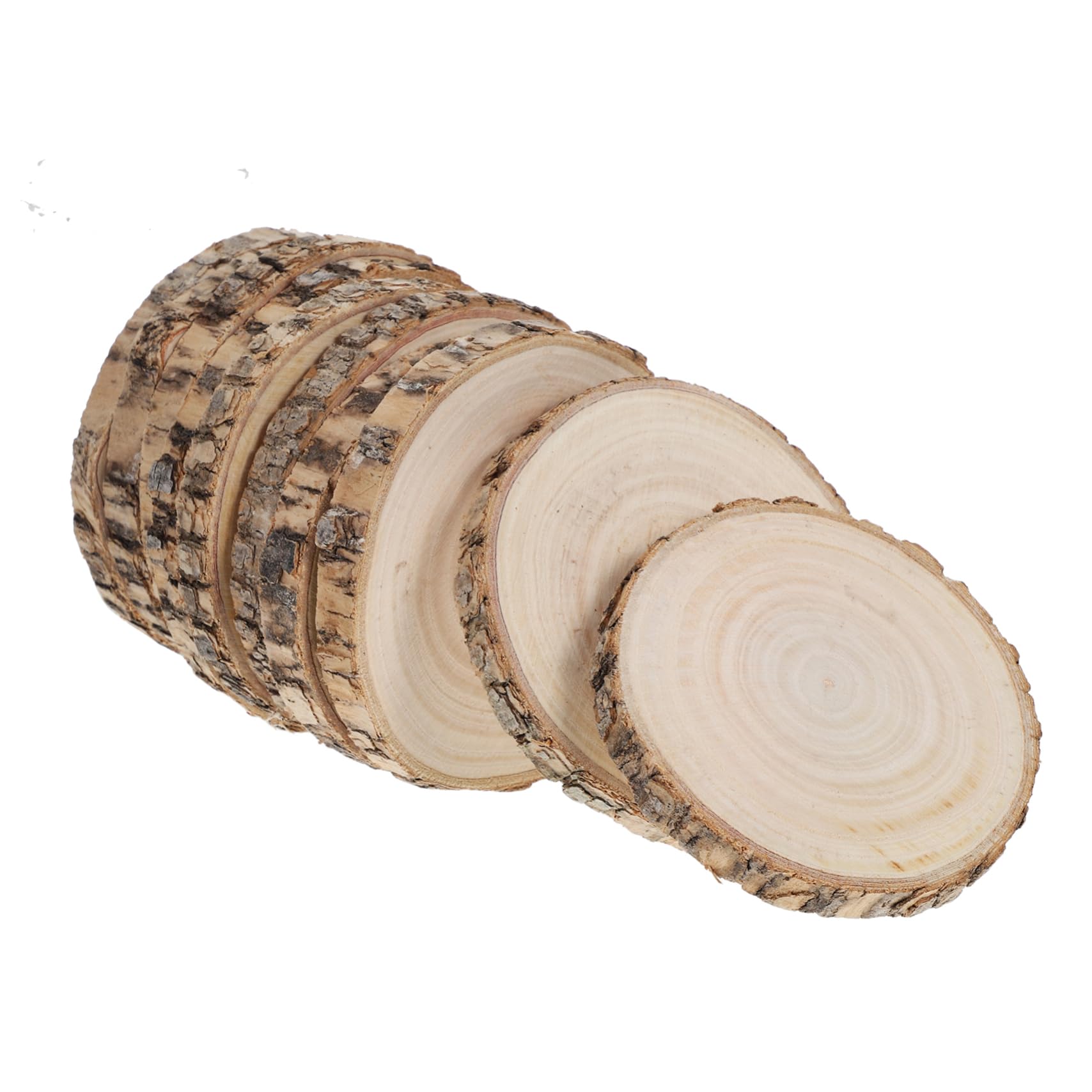 Tranches de Bois Brut pour Décoration de Table et Activités en Famille