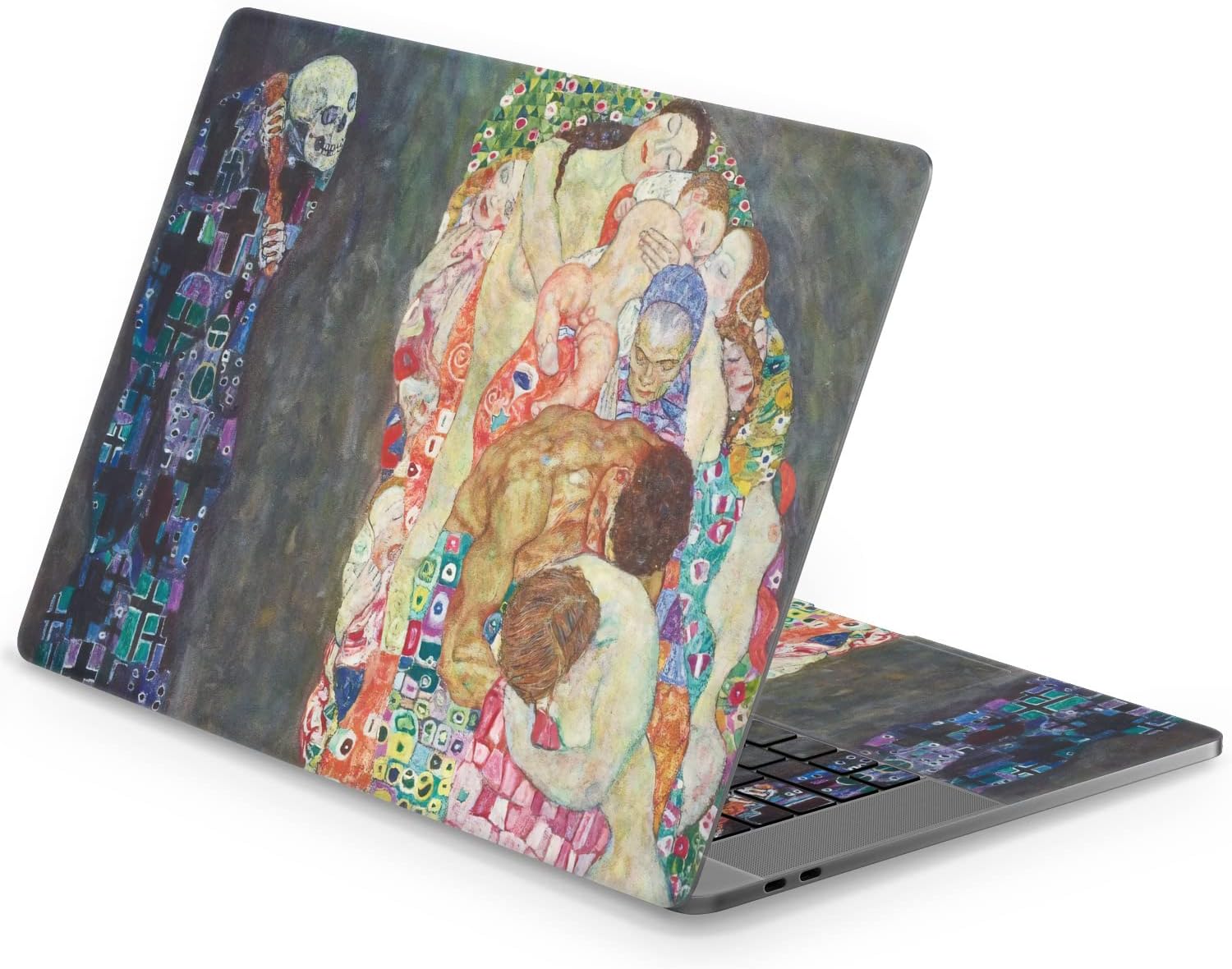 Mertak Vinyl Skin Compatible with MacBook Air 15 13 Neo Pro 16 14 inch M5 M4 M3 M2 M1 2026 2025 2024 Cover Van Gogh Wrap Laptop Sticker Art Top Decal Print Wheat Field with Cypresses Painting