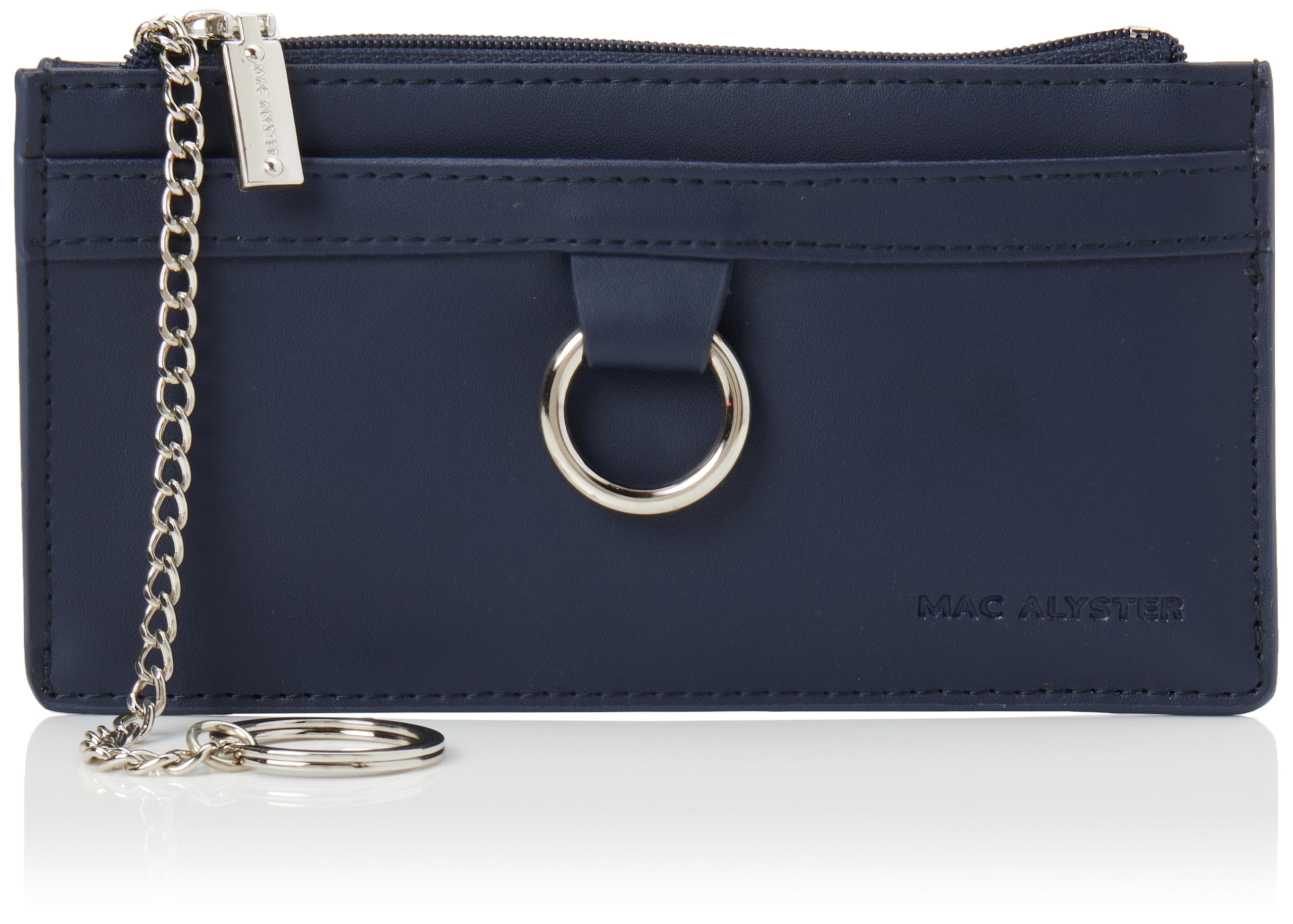 MAC ALYSTER Porte Monnaie/Clef - 1 CC Navy One Size Womens, Navy, Standard Size, Casual