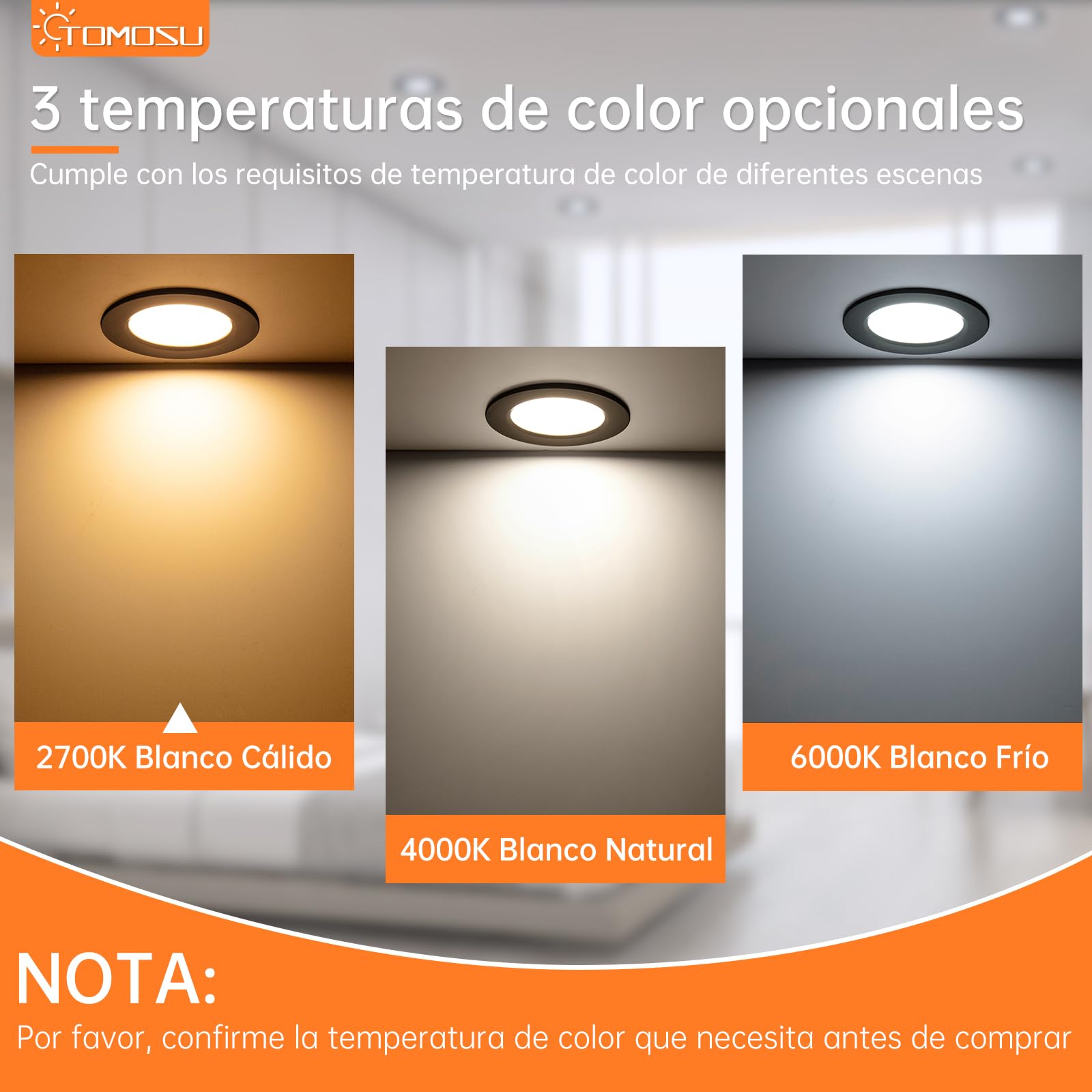 Tomosu Focos LED Interior Techo Negro, 5W, 230V, Luz Calida 2700K, 20 Pack | Diámetro 98mm, Corte 75mm-85mm, 450LM, IP44 Ojos de Buey LED para Techo Baño/Cocina, Redondo, Downlight LED Techo Empotrable