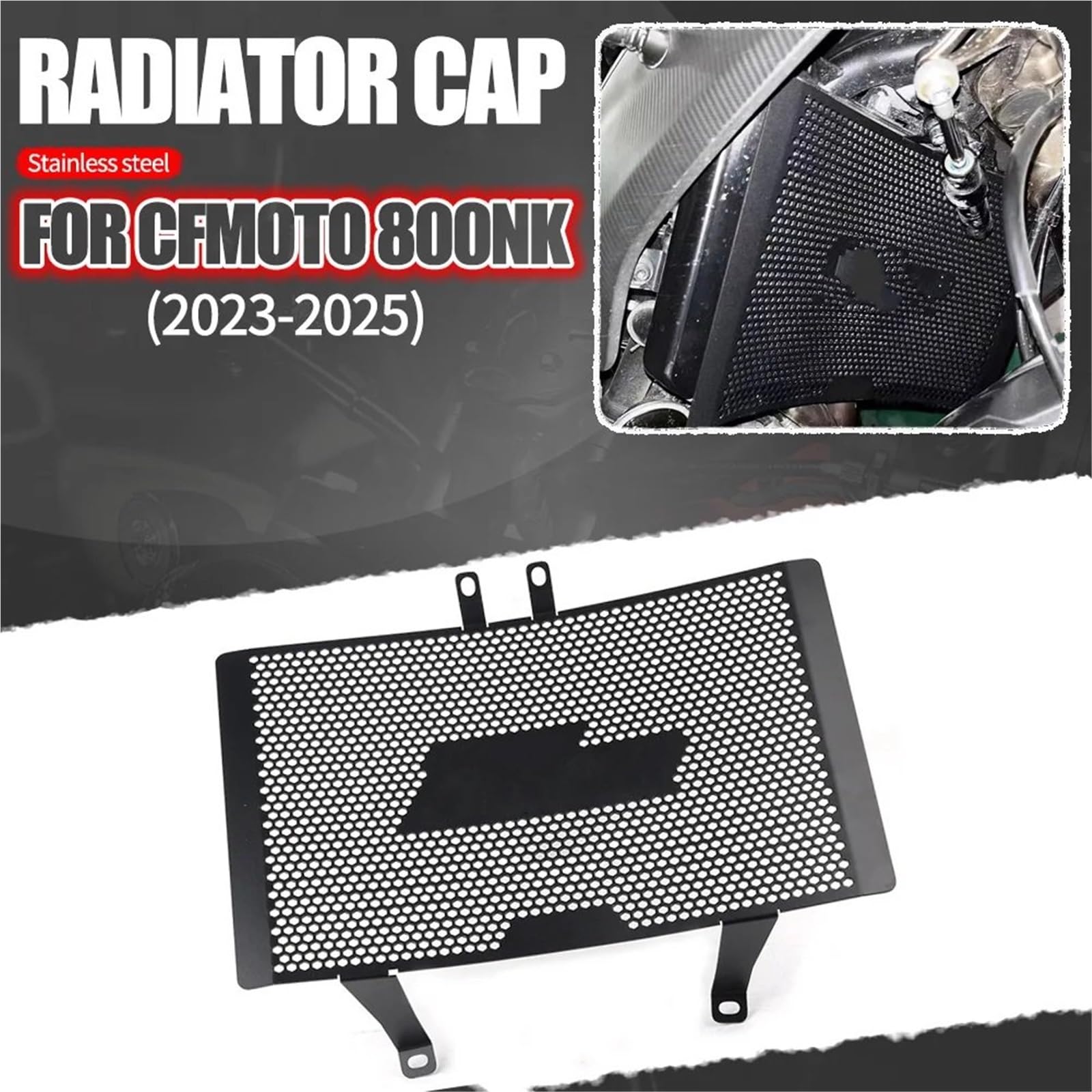 Grille Radiateur Moto Protection de calandre radiateur pour moto Convient pour CFMOTO 800NK 2023-2025
