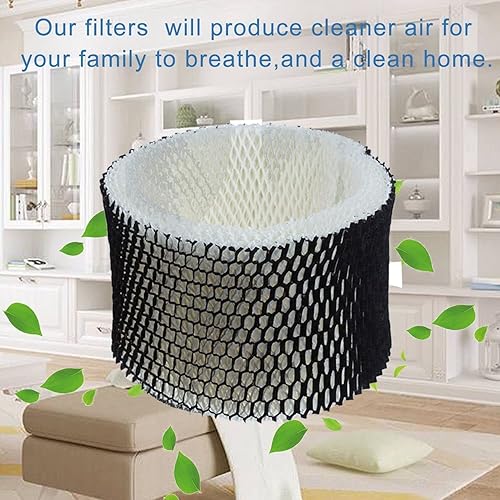 Miniatura 3 de Paquete de 4 filtros de repuesto para humidificador HWF62 para Holmes - Letra A, filtros compatibles con Holmes, Sunbeam y Bionaire Cool Mist