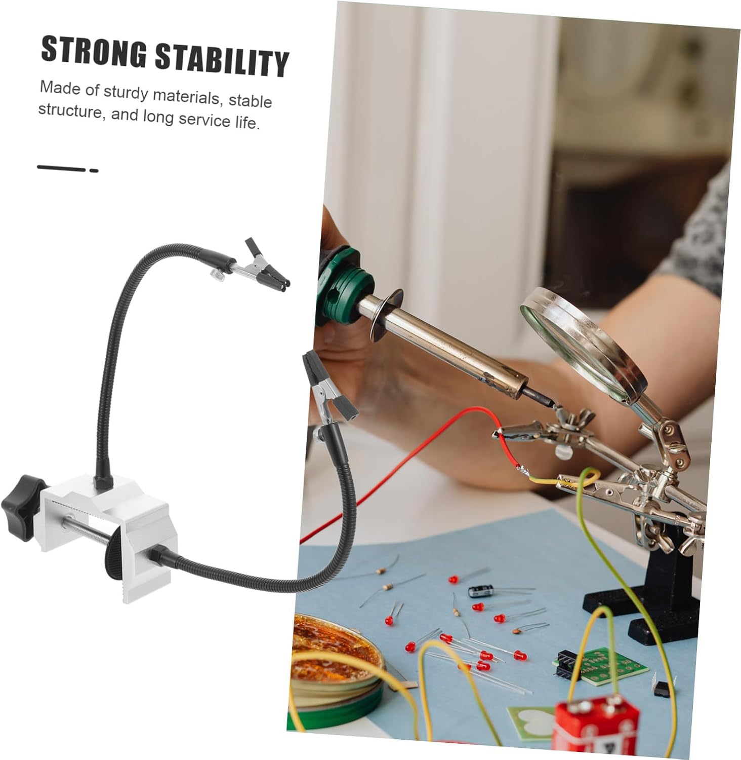 Flexible Arms Station Welding Clamp Set Heavy Duty Tool Holder for Soldering Stations