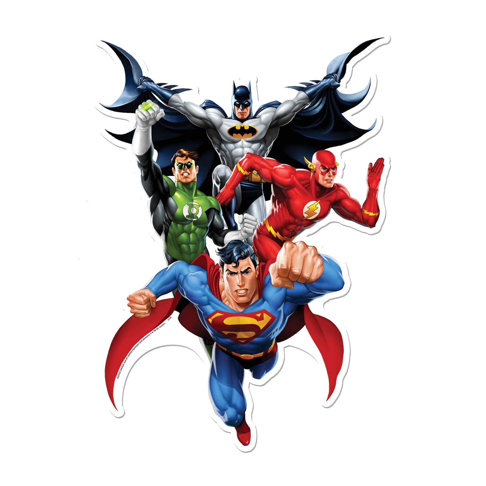 Justice League Heroes Official DC Comics Wall Art Cardboard Cutout Decoration