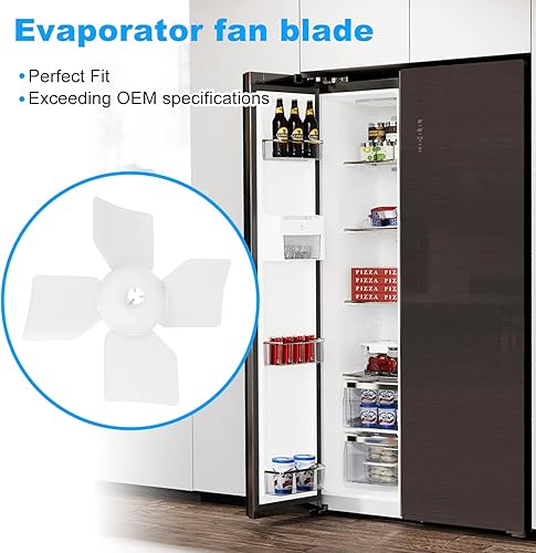 Miniatura 6 de 5308000010 cuchilla del ventilador del evaporador del refrigerador para las piezas del congelador del refrigerador Frigidaire AP2152058 218649000