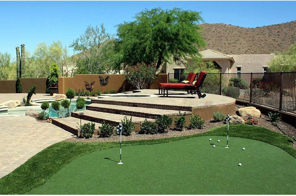 Tappeto verde da golf, tappeto erboso artificiale per allenamento indoor outdoor, perfetto per cortile, palestra, baseball, calcio e pratica sportiva