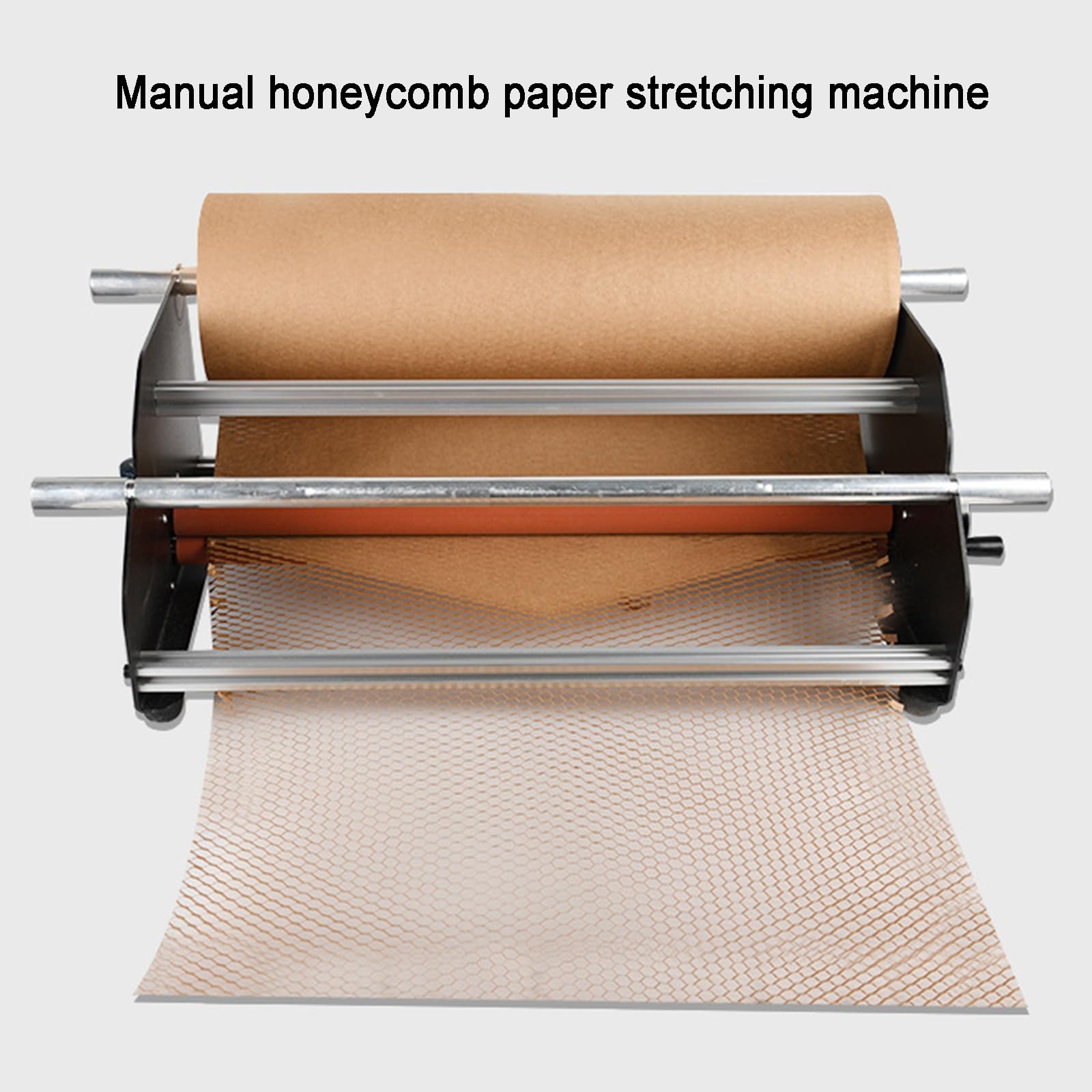 Dispenser per rotolo di carta da imballaggio, tenuta regolabile, larghezza massima 50 cm, migliora l'efficienza di avvolgimento per piccole imprese, ideale per confezioni regalo (solo dispenser)