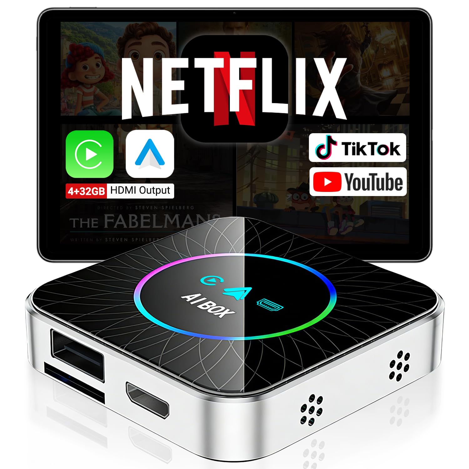 Photo 1 of HoFonS AI Box Wireless CarPlay Adapter