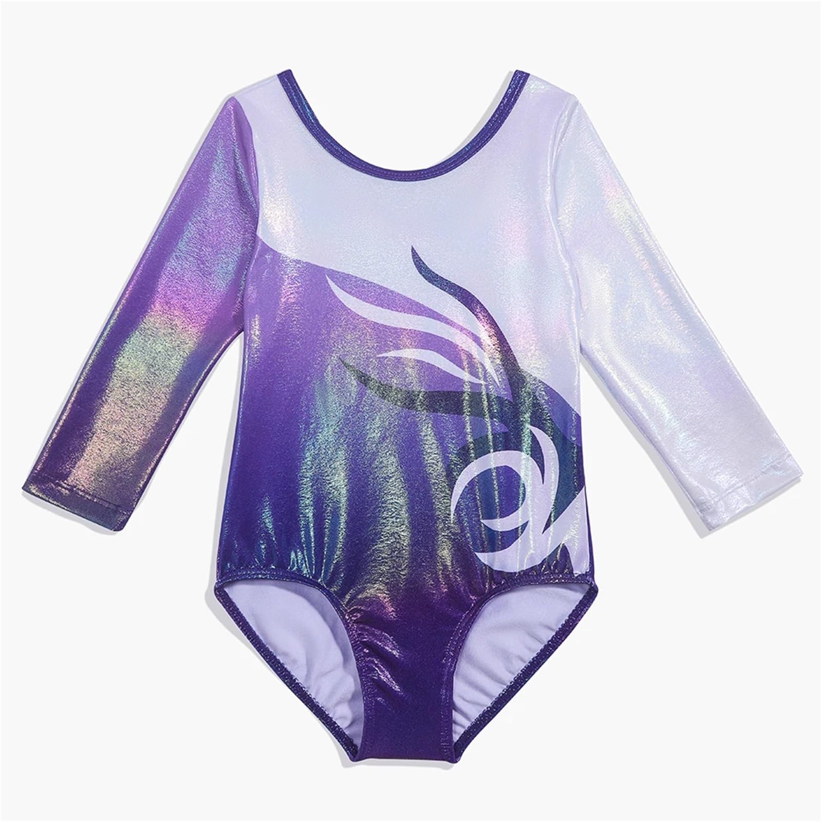 Maillot Gimnasia Ritmica Leotardo de Gimnasia for niñas, Trajes de Baile de una Pieza, Biketards, Ropa de práctica Brillante, Leotardo de Danza de Ballet con Pantalones Cortos(10)