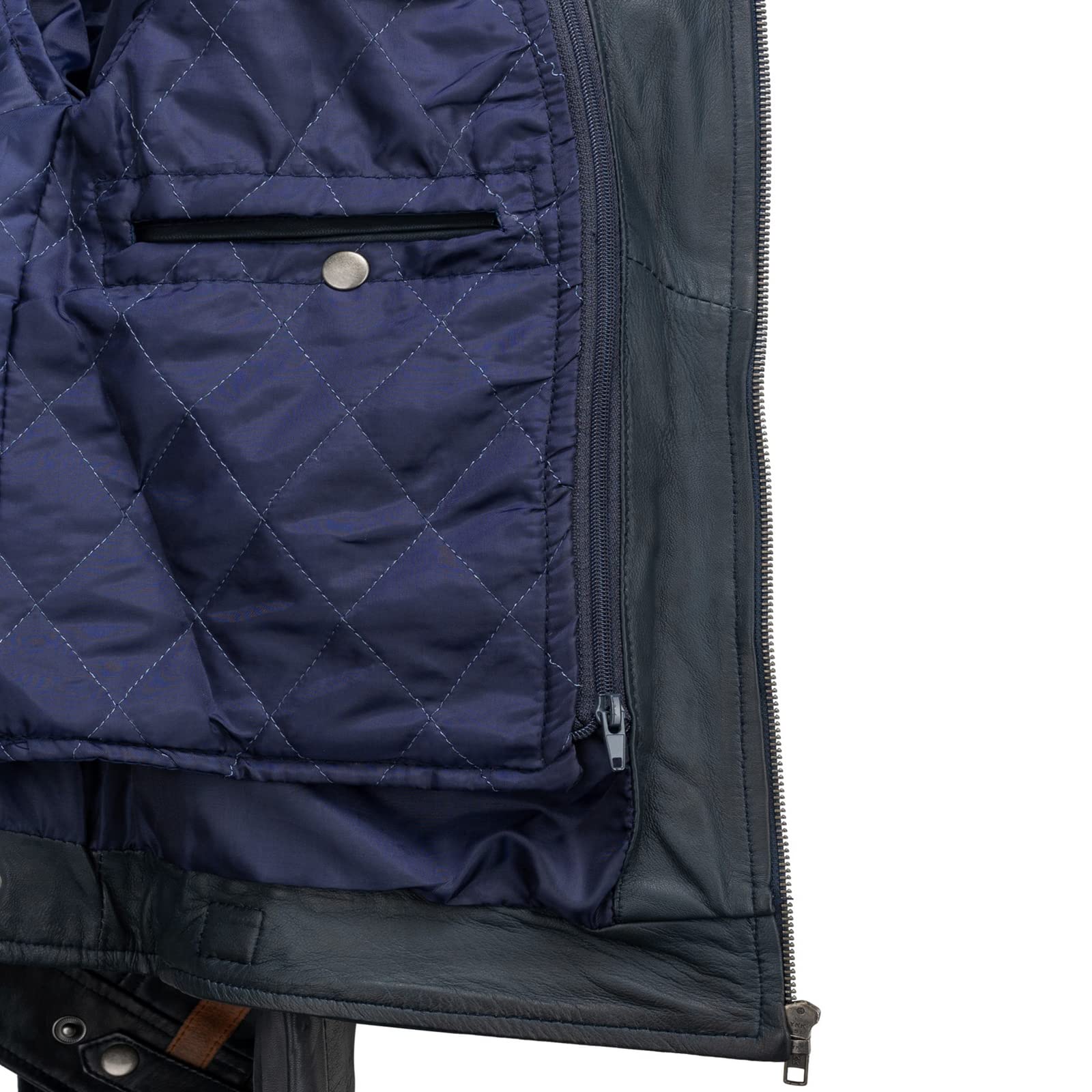 URBAN 5884 Motorradjacke Damen Mit Protektoren, Damenjacke aus Lammleder, Protektoren für Rücken, Schultern und Ellenbogen