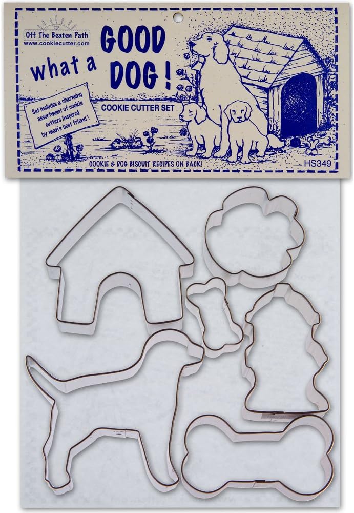 Good Dog Tin Cookie Cutter 6 Pc Set Hs349