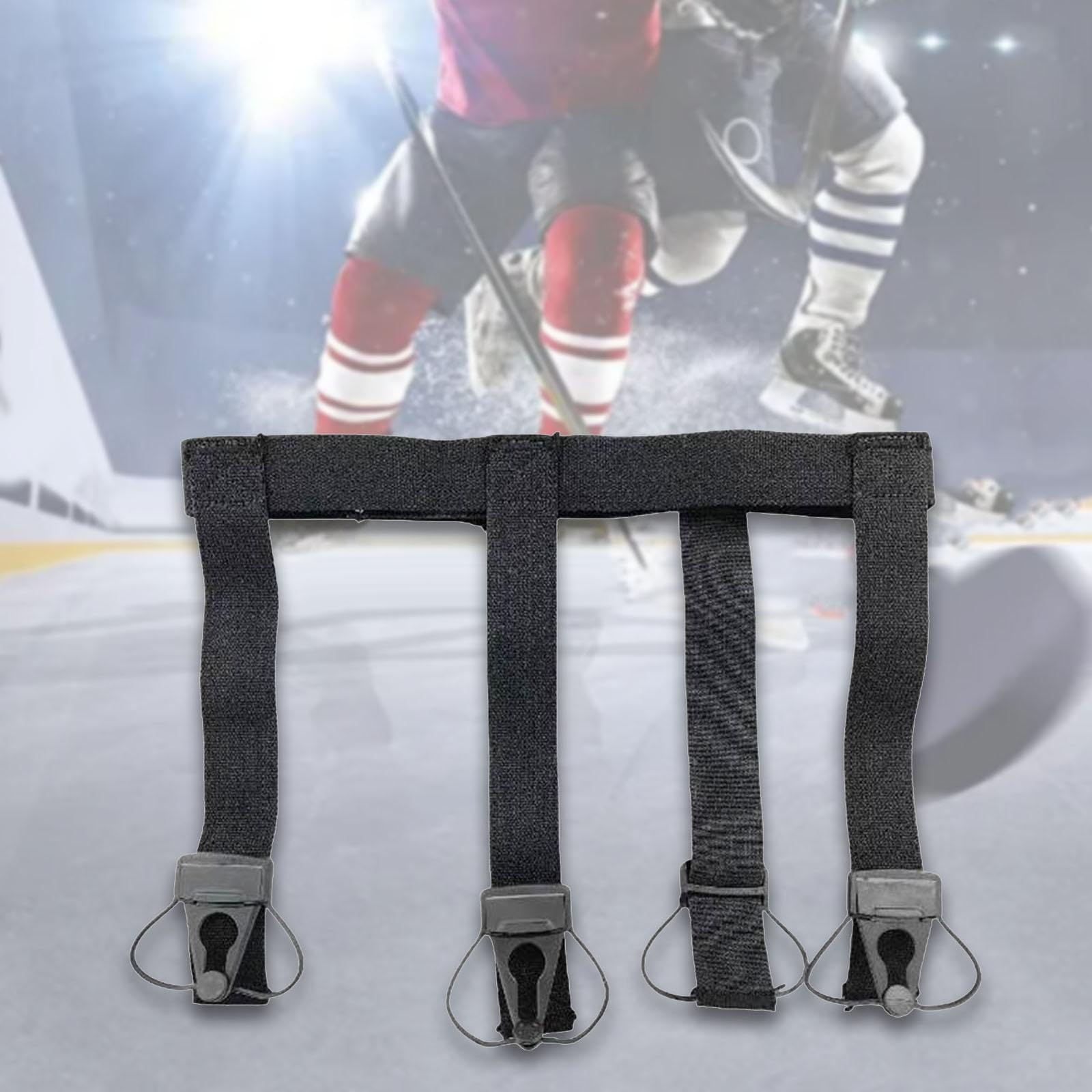Oshhni Porte-Jarretelles de Hockey, Pantalon d'entraînement de Hockey sur Glace, Pantalon de Protection, Sangles de Soutien pour Le Hockey sur Gazon, pour