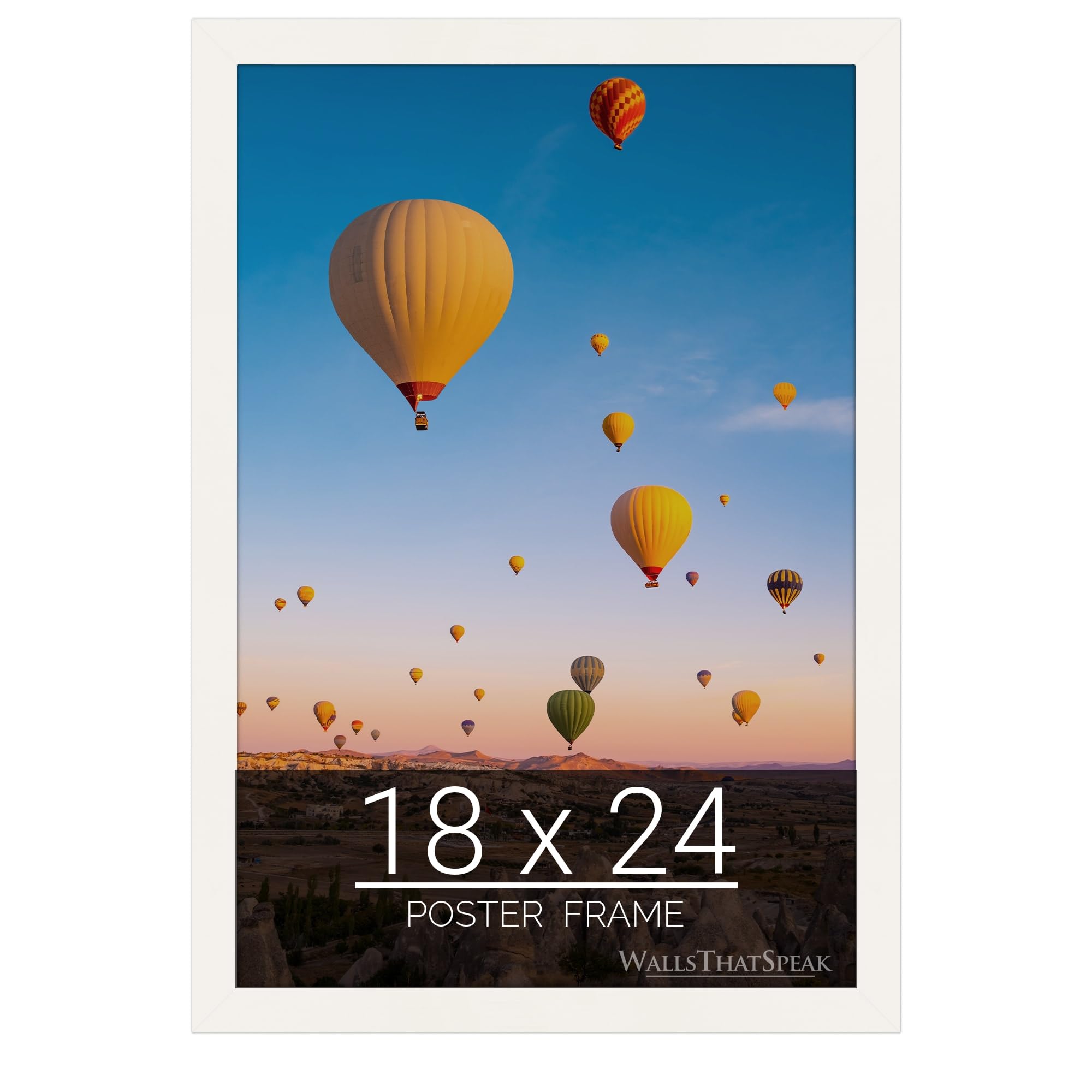 WallsThatSpeak 18x24 White Picture Frame