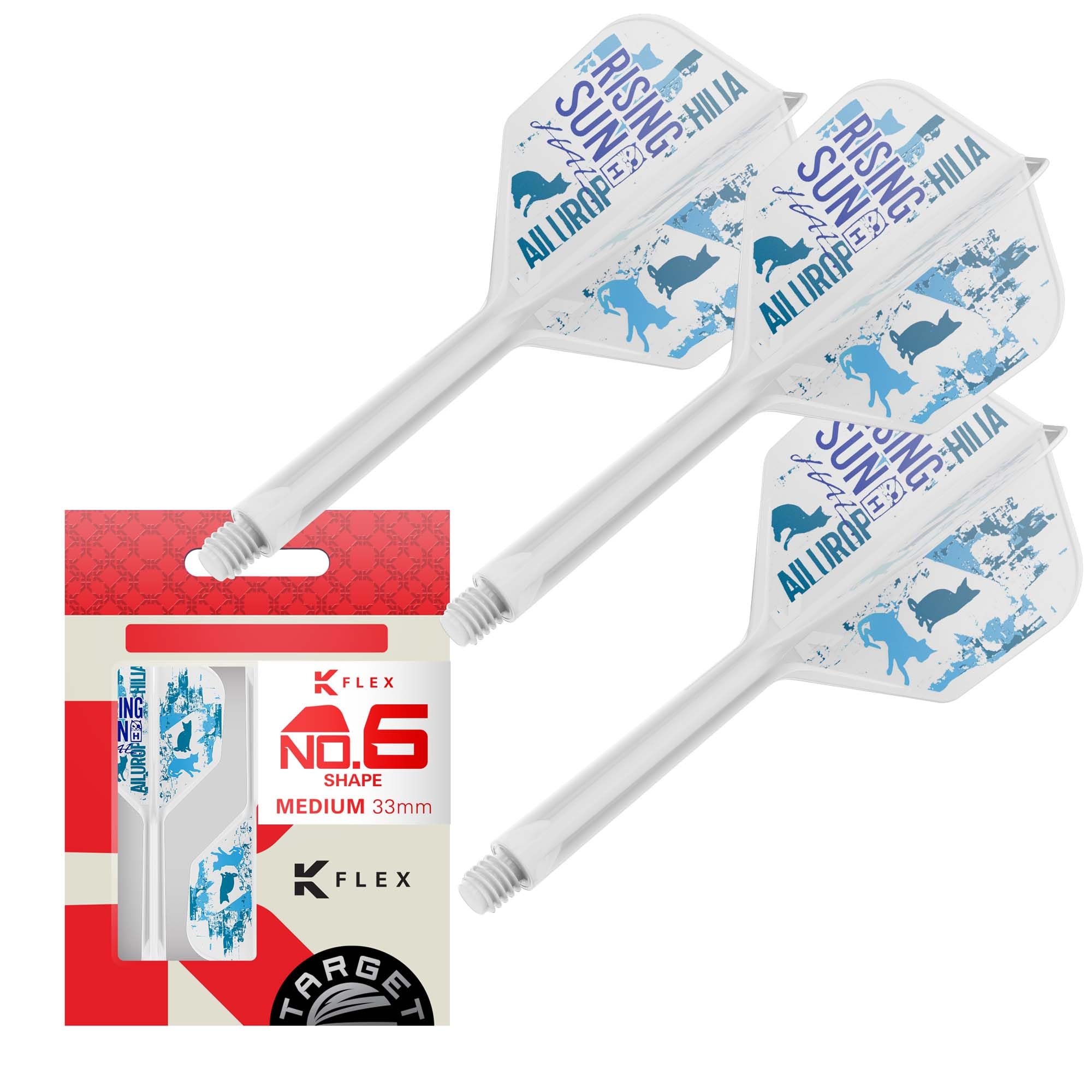 8-Flight 6セット シャフト6セット Amazon.com: Target Japan Rising Sun K Flex Dart Flights and Shaft