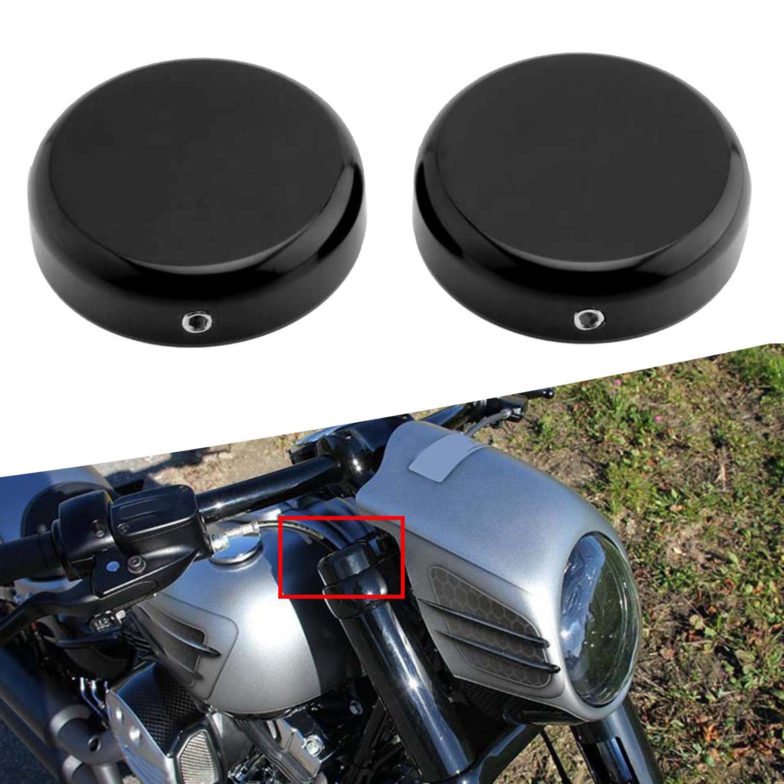 FINMOKAL Aluminium Bovenste Vork Covers Caps Voor Harley Sportster XL 883 1200 Dyna Softail