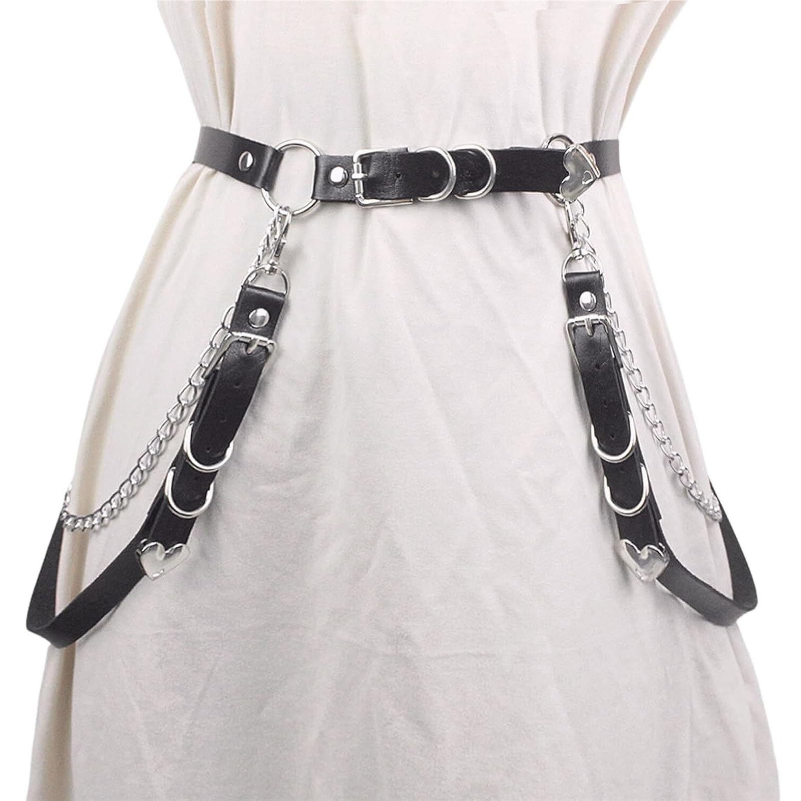 Amazon.com: GQABXKDQO Black Leather Harness for Women, Waist 