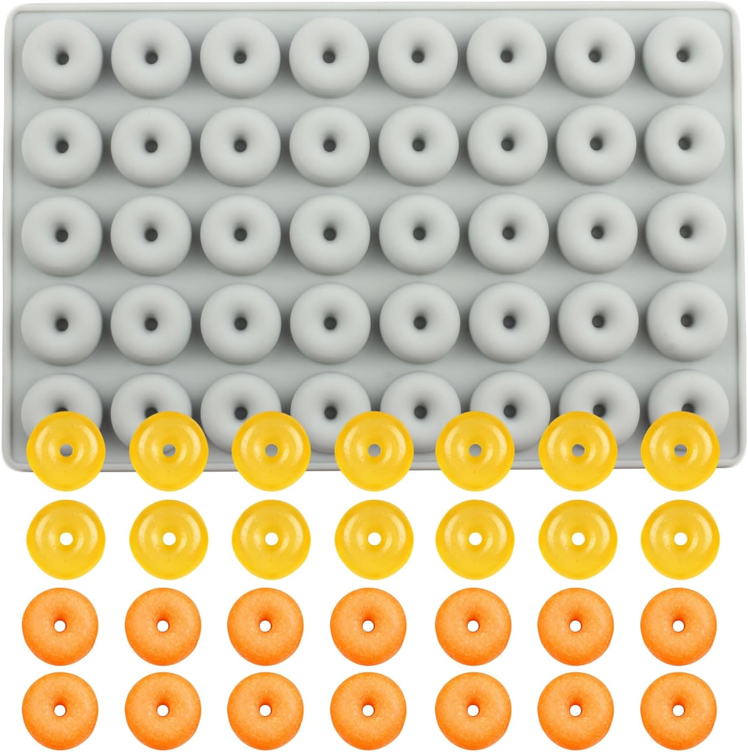 40 Cavity Donut Silicone Candy Molds For Hard Candy Gummy Chocolate