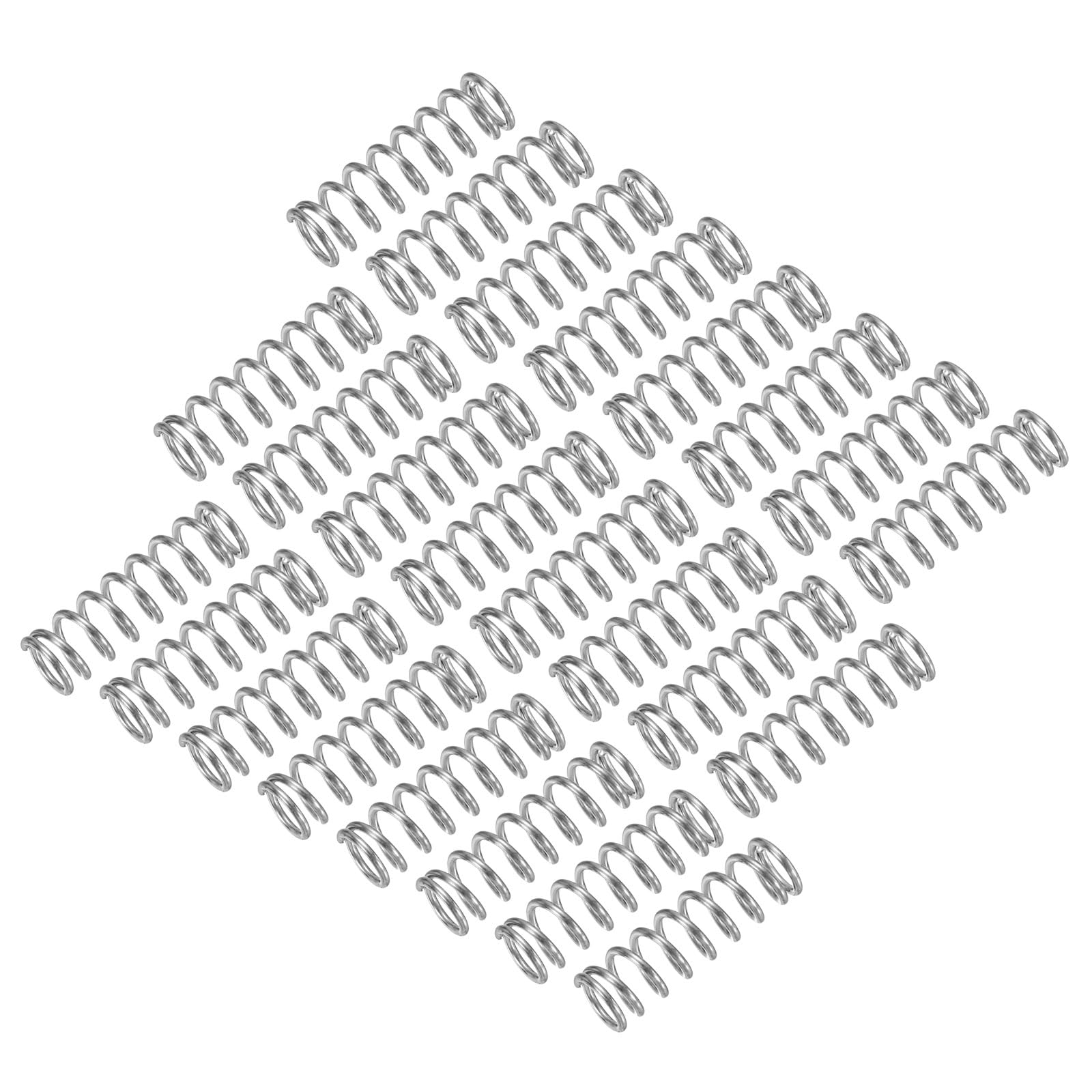 uxcell 25Pcs Compression Spring, 304 Stainless Steel 8mm OD 0.8mm Wire 15mm Length Mechanical Spring for Shop Home Repair Project, Silver Tone — Amazon image 20