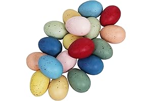 18 Pcs Speckled Pastel Easter Foam Eggs for Holiday Decorations