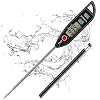 BOMATA Waterproof IPX7 Thermometer for Water, Liquid, Candle and Cooking. Instant Read Food Thermometer with Long Probe for Cooking, Meat, BBQ! T101 Grey Color