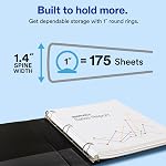 Economy Binders with Round Rings, Holds 8-1/2" x 11" Paper