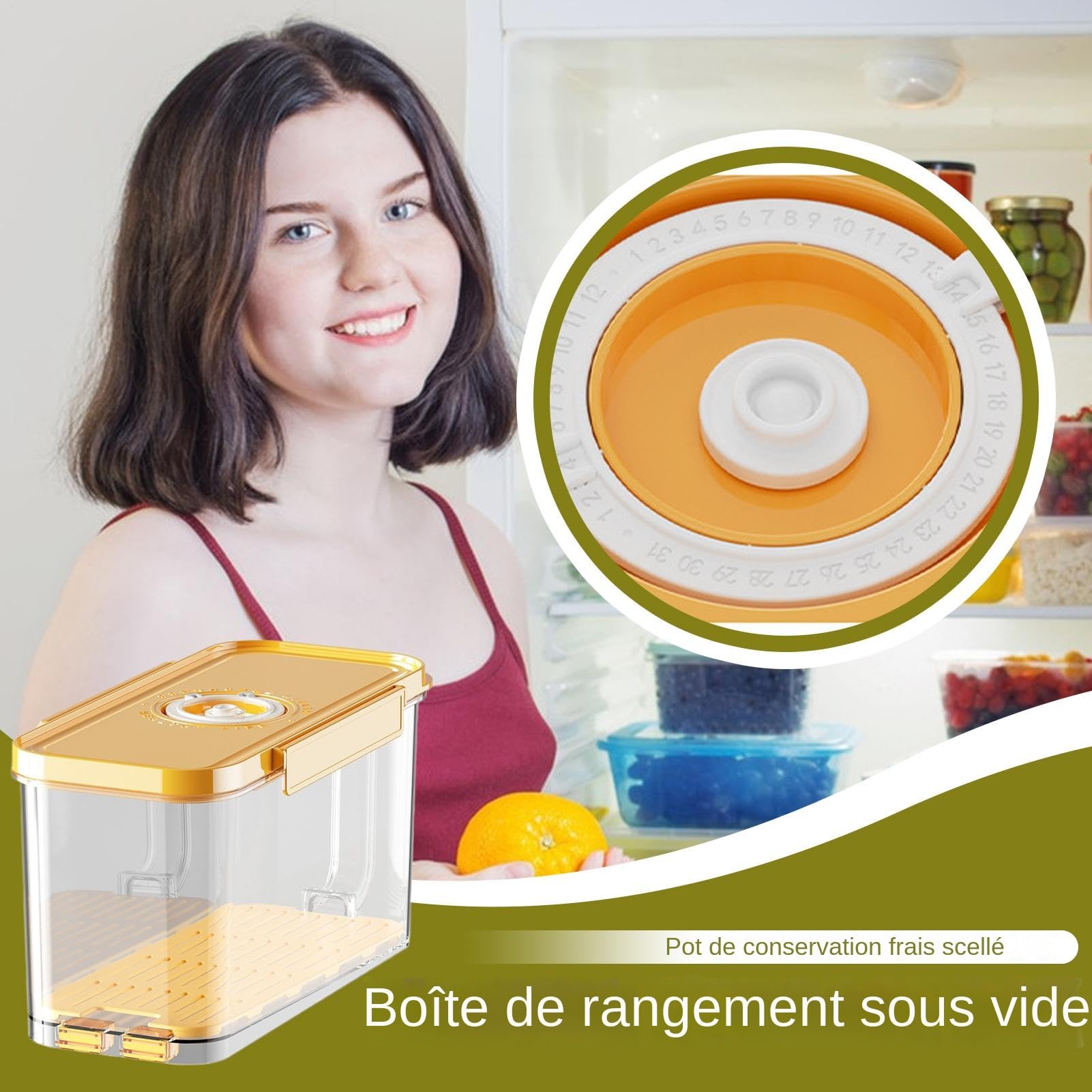 de almacenamiento de alimentos al vacío, sellada para alimentos