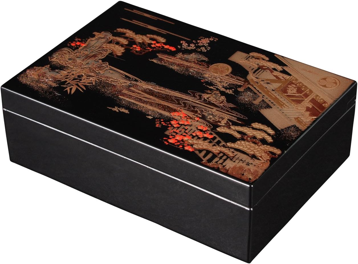 Maeju Lacquerware Hatsune Accessory Box (B) 5V-333