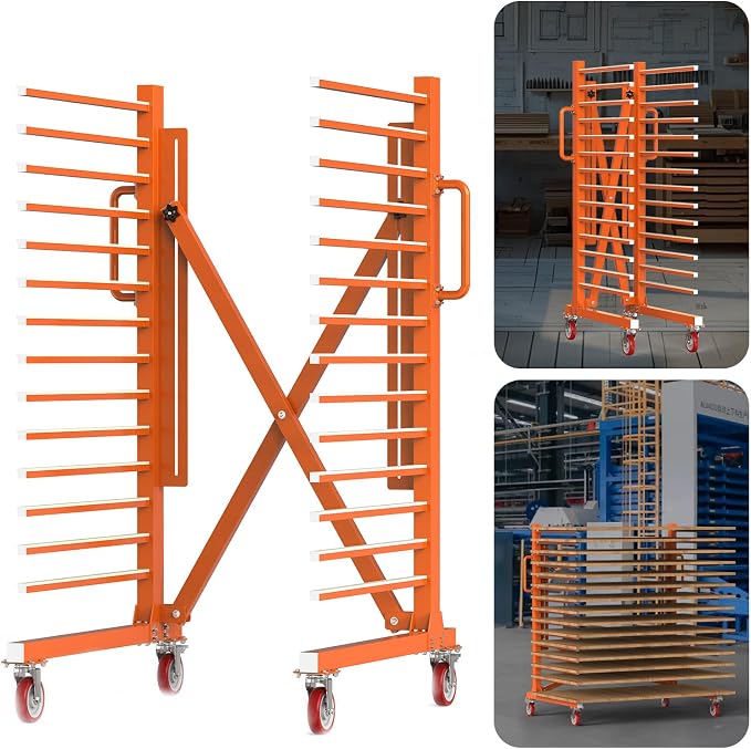 Amazon.com: MOOFI 15-Shelf Door & Cabinet Door Paint Drying Rack–Heavy ...