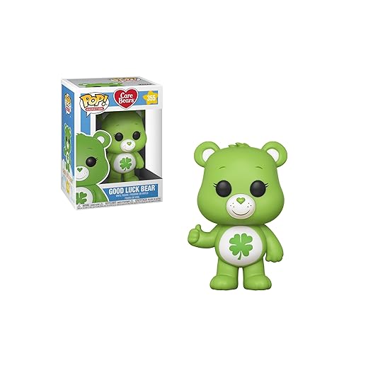 Funko Pop! Animation: Care Bears Good Luck Bear (Styles May Vary) Collectible Figure, Multicolor