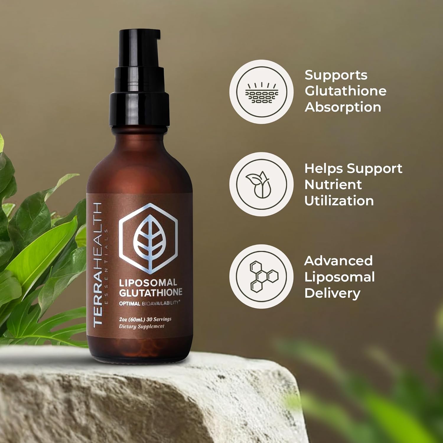 Terra Health Essentials Liposomal Glutathione Liquid Supplement, 4 fl oz — Amazon image 4