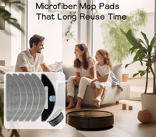 Miniatura 6 de TETEPV Almohadilla de repuesto para trapeador de vacío compatible con iRobot Roomba Combo i5  i5+  j5  j5+ accesorios de aspiradora robot de