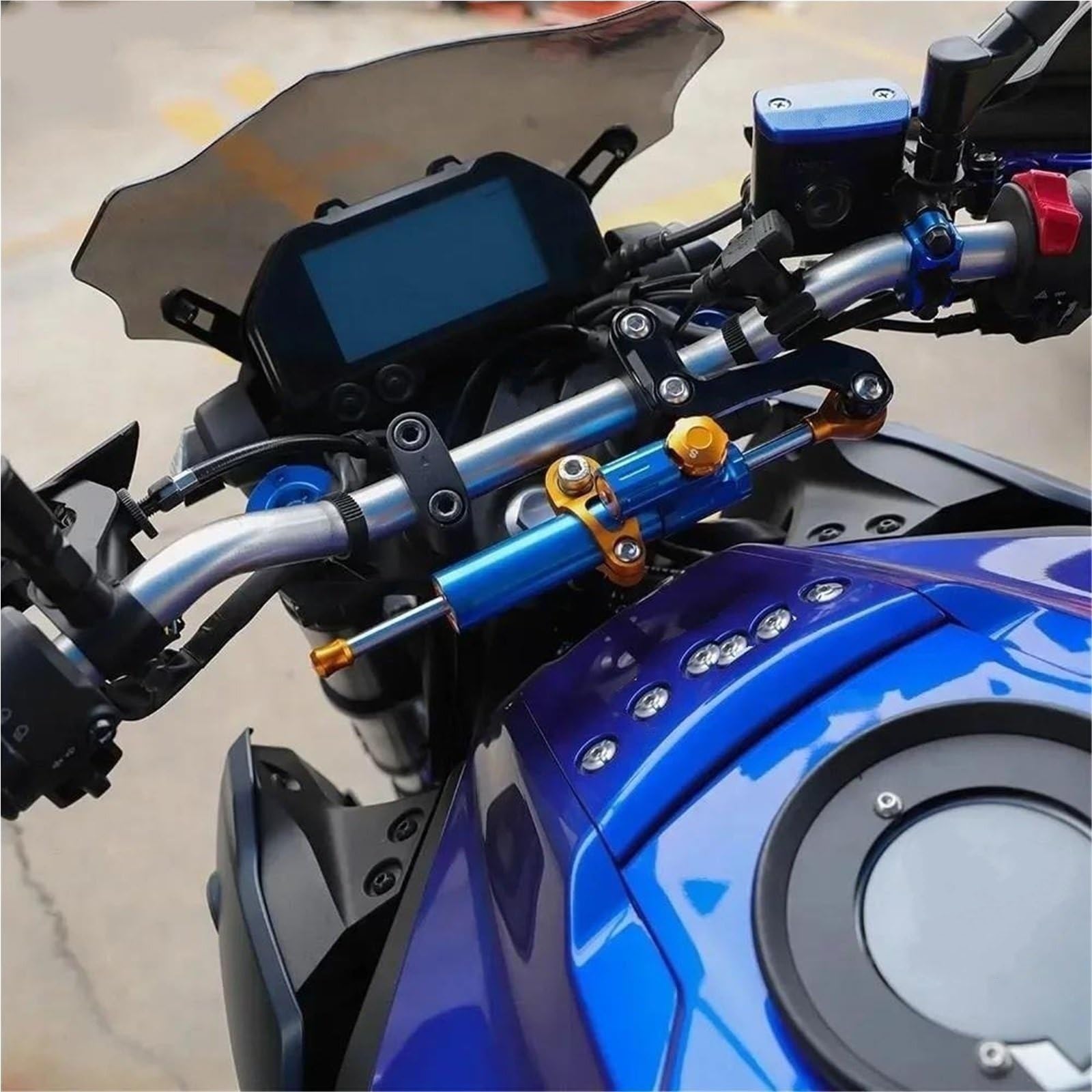 Stabilizzatore Ammortizzatore Sterzo Moto Per Yamaha MT03 2020 2021 2022 2023 2024 Barra Di Controllo Smorzatore Staffa Morsetto