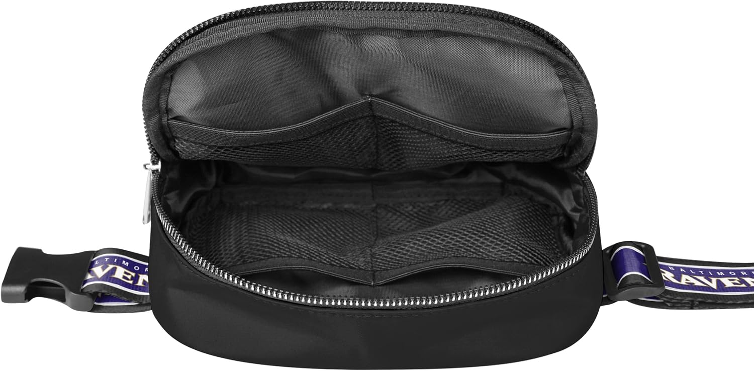 FOCO NFL Unisex-Adult NFL Team Color Wordmark Crossbody Belt Bag