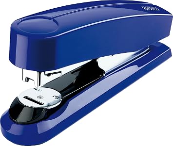 Novus B4fc Flat Clinch Stapler, 50 Sheet Capacity, Dual Staple Guide, German Engineered, Staple|Pin|Tack, Steel Drive, Blue 020-1468
