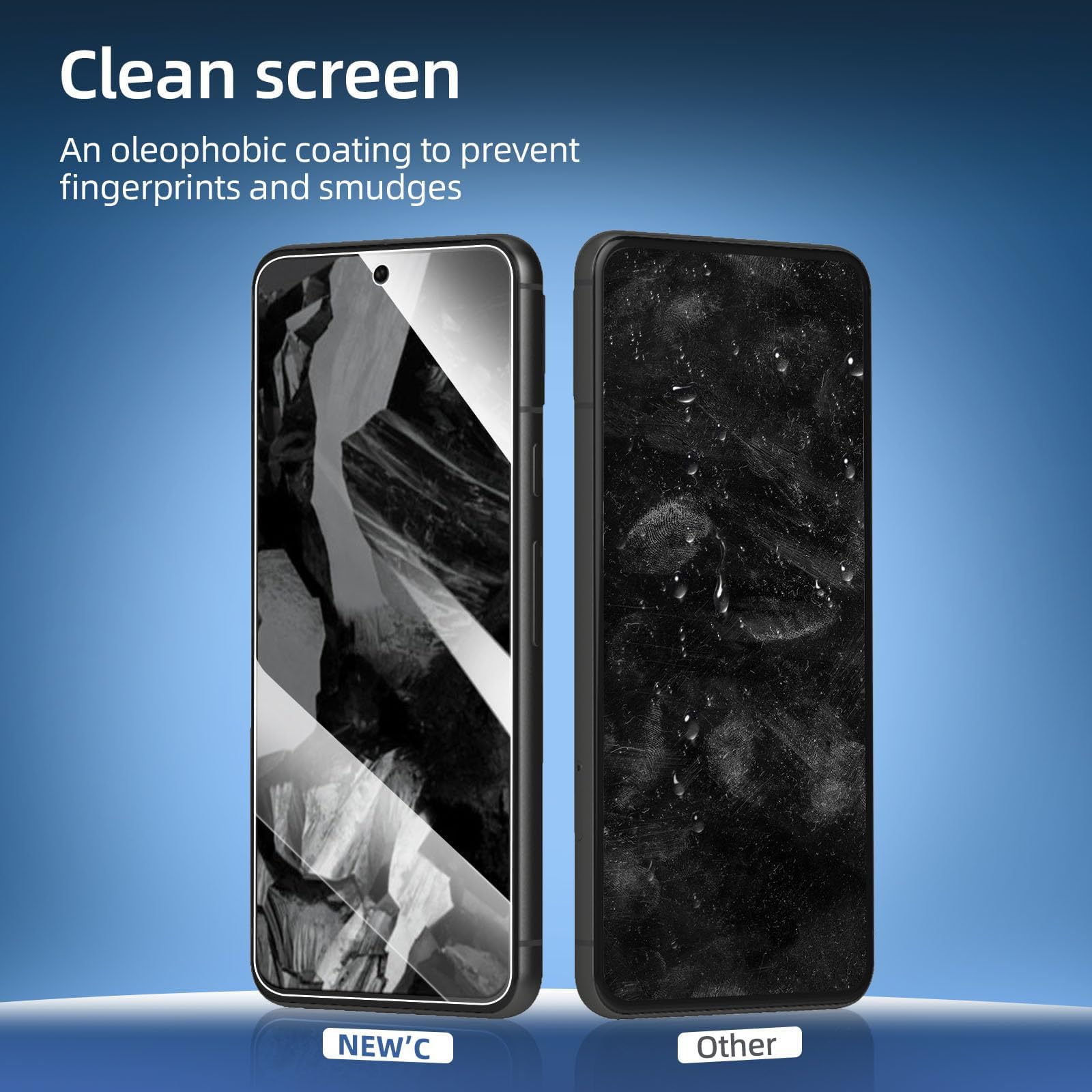 NEW'C 3 sztuki do Google Pixel 8A do szkła pancernego, wolne od zarysowań, twardość 9H, folia ochronna na wyświetlacz HD, 0,33 mm, ultra przezroczysta, ultra wytrzymała