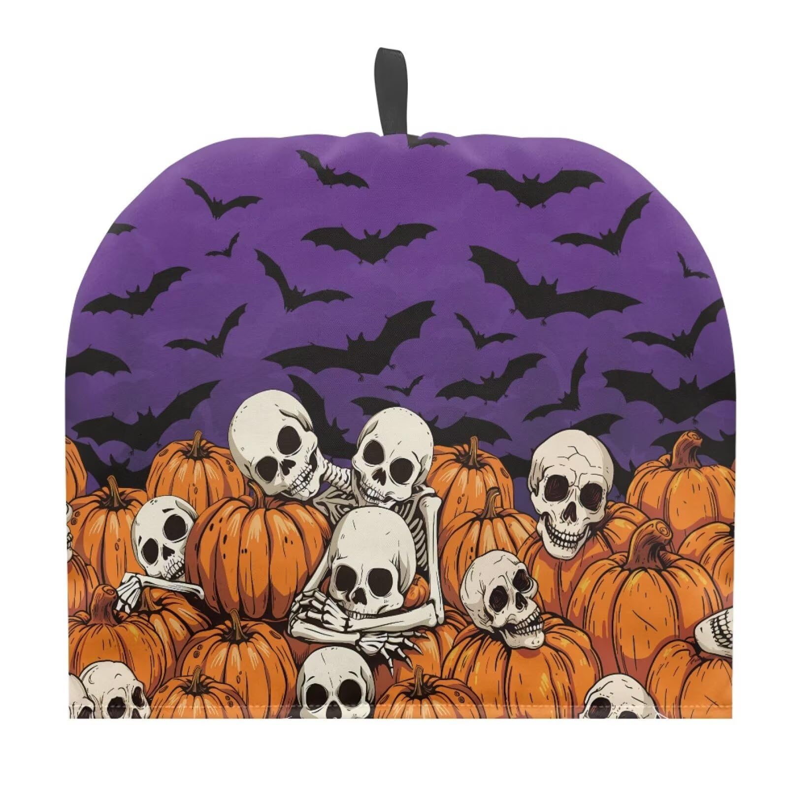 Hudotybom Halloween Skeleton Teapot Cozies Stain Resistant Teapot Cozy Breakfast Warmer Kitchen Home Decoration Tea Pots Decor