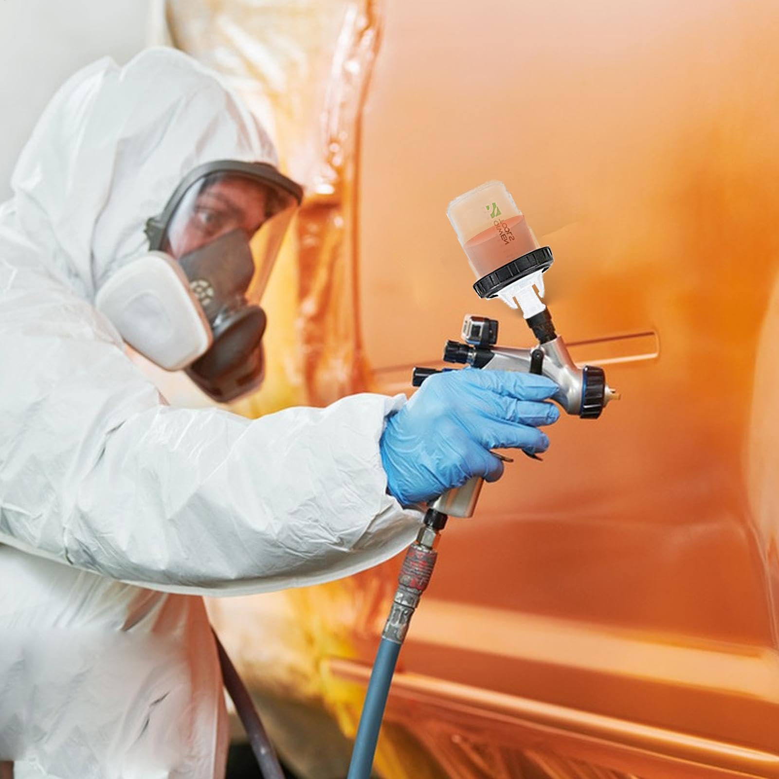 Vaso Mezclador para espray de Pintura, de Pintura, Juego de Pintura de Coche Reutilizable con Escala Clara | Herramientas y Equipos de Pintura, Pistolas de pulverización y Accesorios,