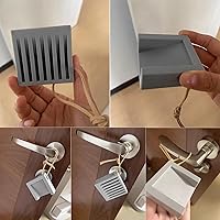 Vista 5 de Tope de puerta, bloque absorbente de golpes, cuña de tope de puerta, puerta de oficina en casa, anticolisión, antideslizante, para la mayoría