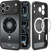 Vista 41 de Spigen - Funda Ultra Hybrid MagFit con impresión digital directa para iPhone 15/14/13, diseño Zero One, color negro, compatible con MagSafe