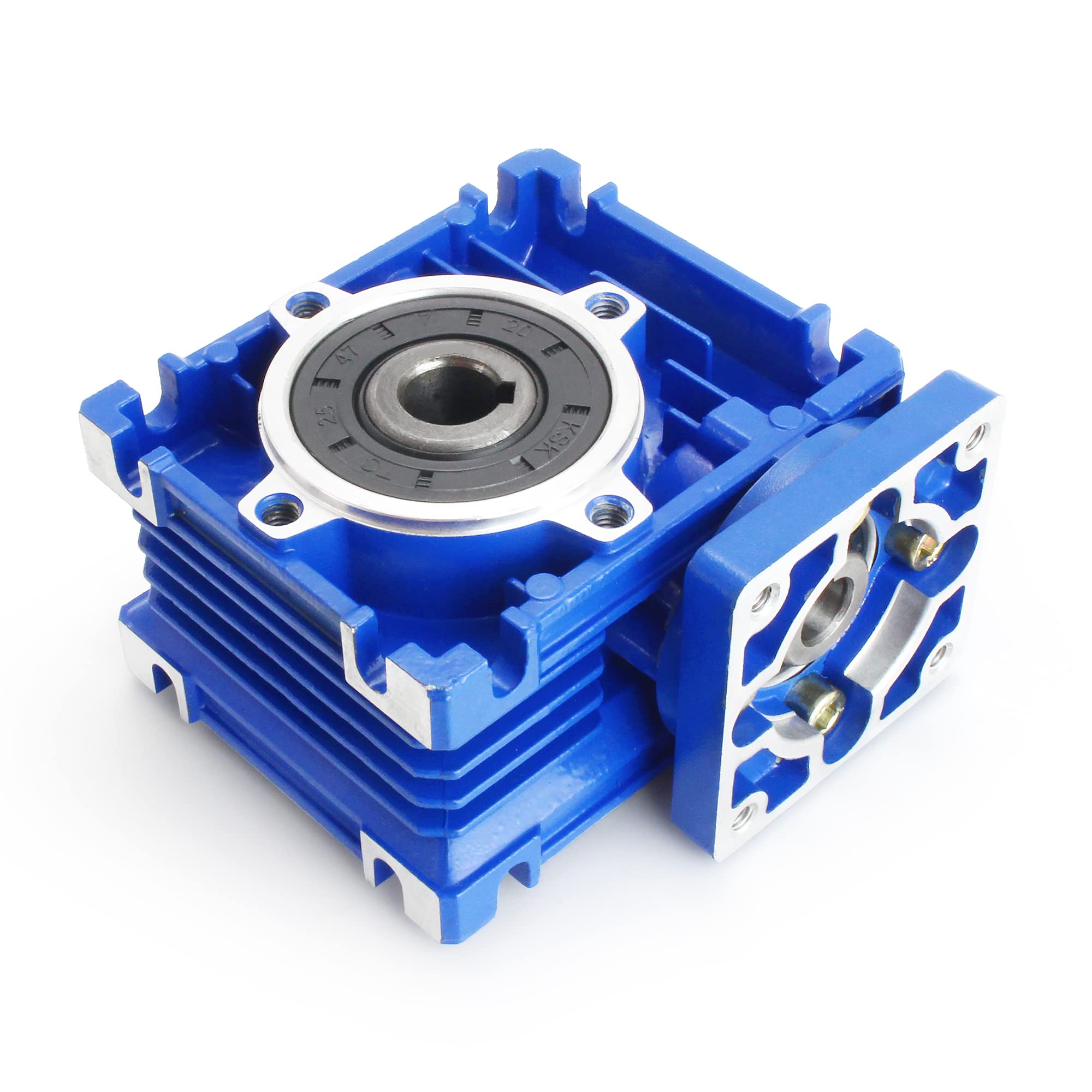 RATTMMOTOR NMRV030 Schneckengetriebe Hohes Drehmoment Eingang 11mm Ausgang 14mm Untersetzungsverhältnis 5:1 für Nema23 Schrittmotor