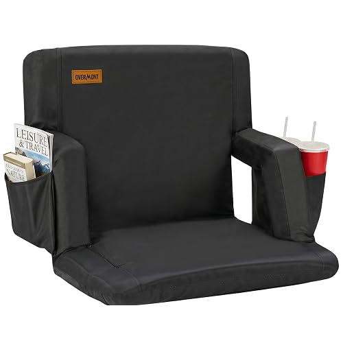 Overmont Stadium Seat with Back Support - Padded Cushion 6-Position