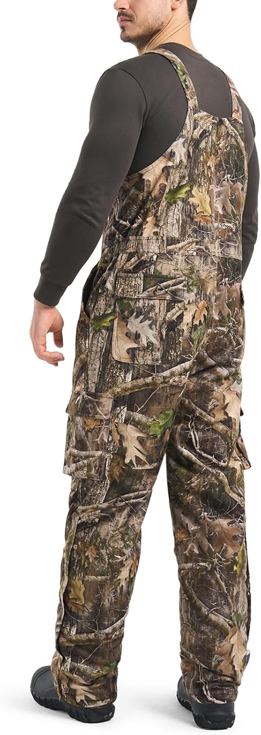HISEA Insulated Camo Overalls for Men, Winter Water Resistant Hunting Bib Overalls with Pockets for Cold Weather - Image 2