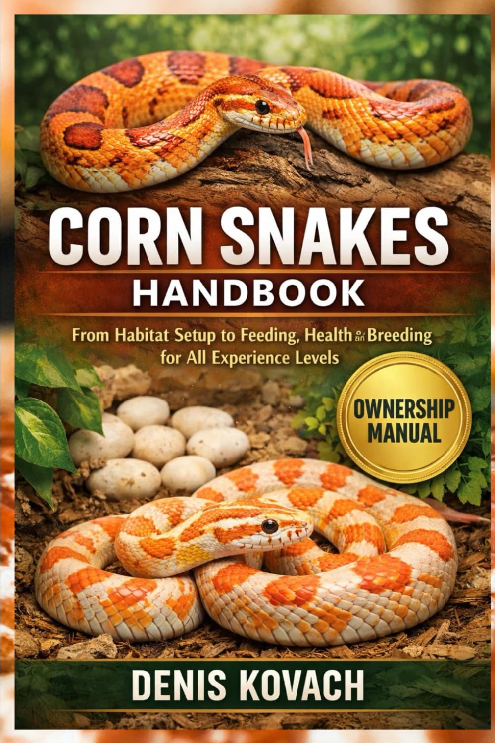 CORN SNAKES HANDBOOK: From Habitat Setup to Feeding, Health and Breeding for All Experience Levels