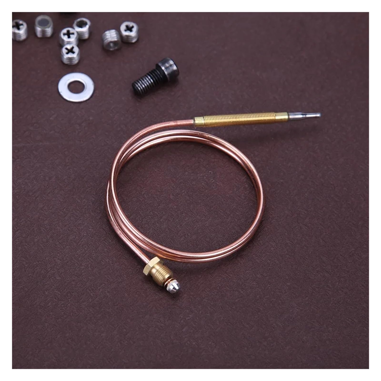 Válvula Termopar De Gas Universal For Chimenea, Calderas, Hornos, Sonda Controladora De Temperatura De Repuesto Con 5 Piezas Fijas, 60/120cm(6PCS,120CM)