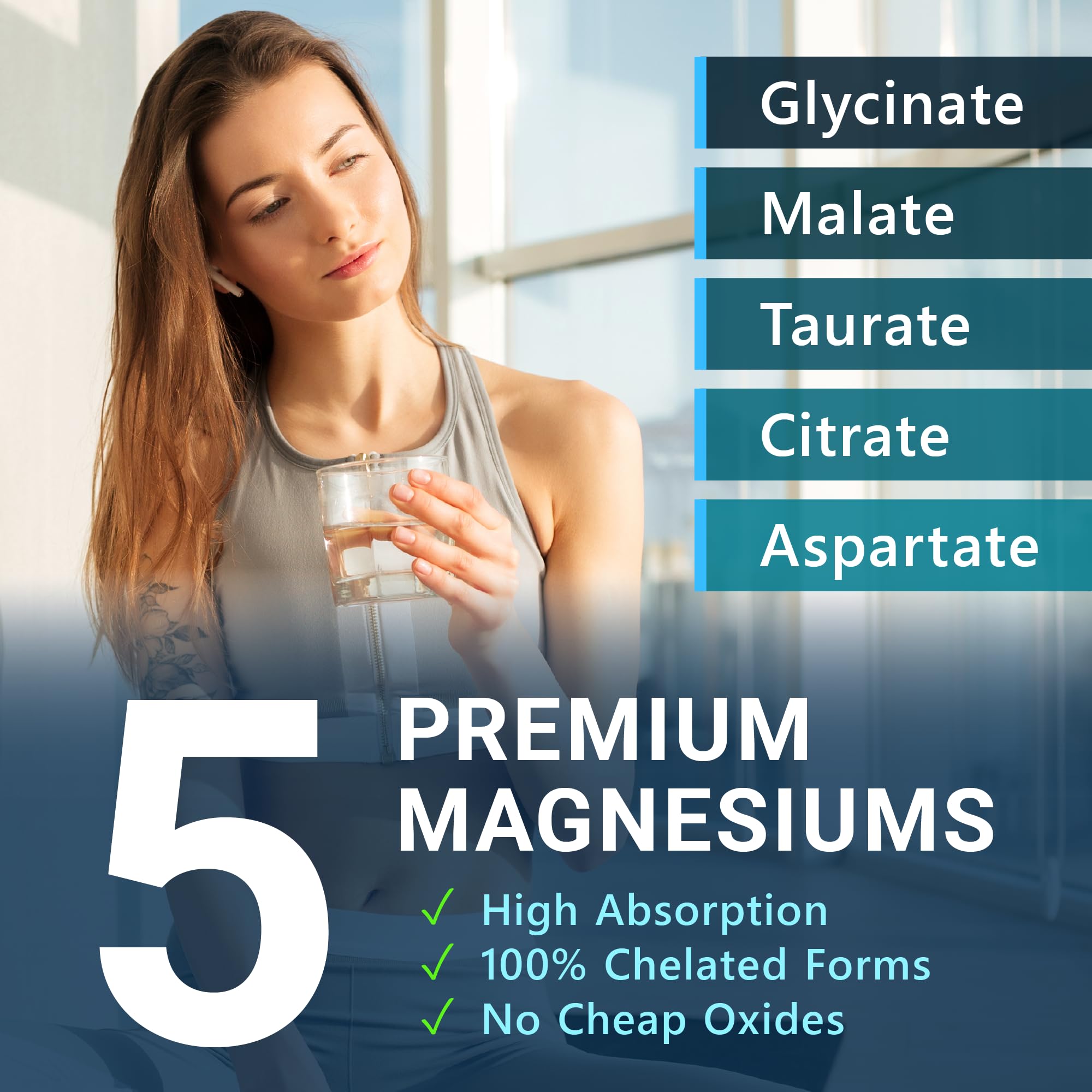 MyoActivo 5-in-1 Magnesium Complex for Women, High Absorption, 120 Capsules — Amazon image 4