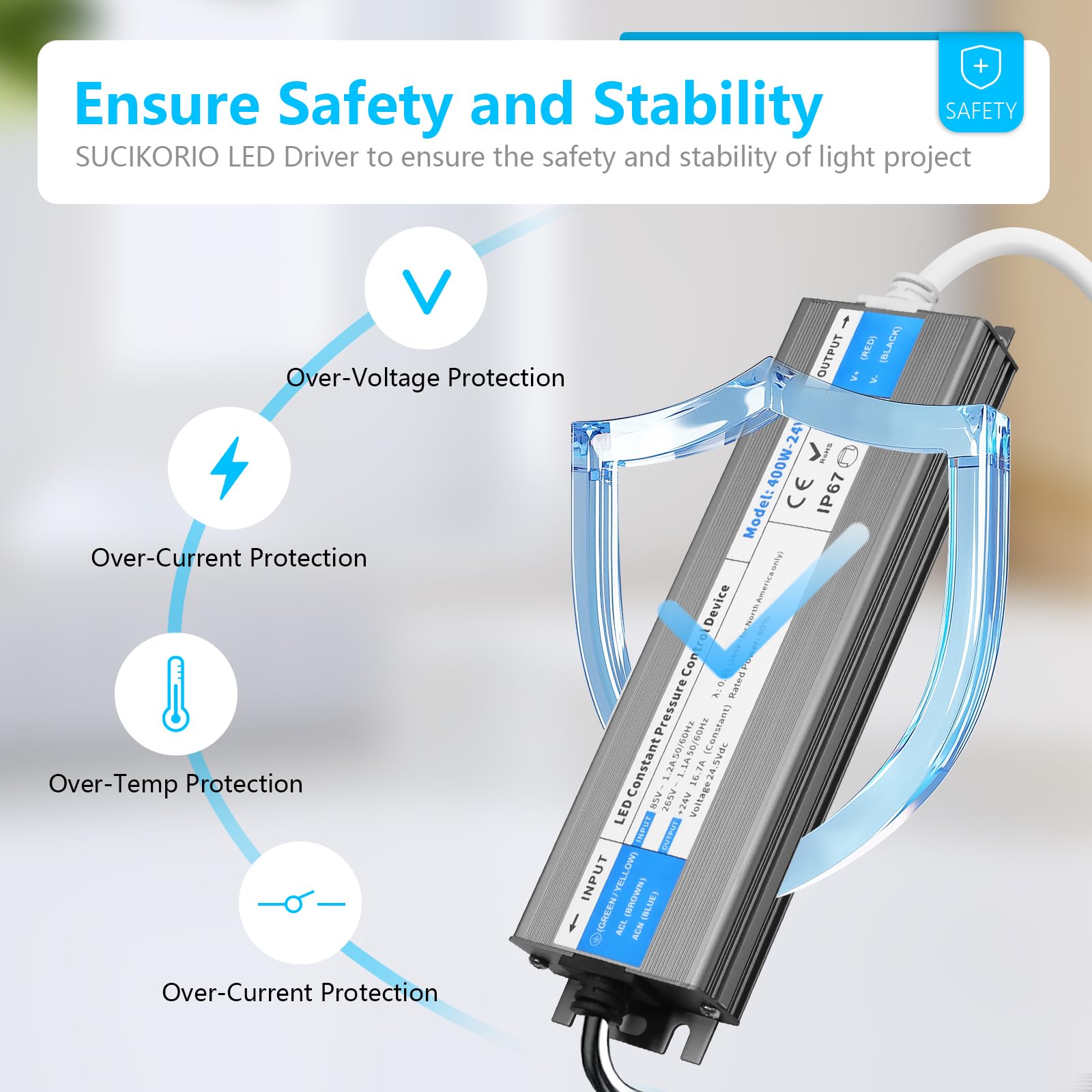 Trasformatore 60W (Striscia LED Alimentatore) 12v (Modulo - Foto 7