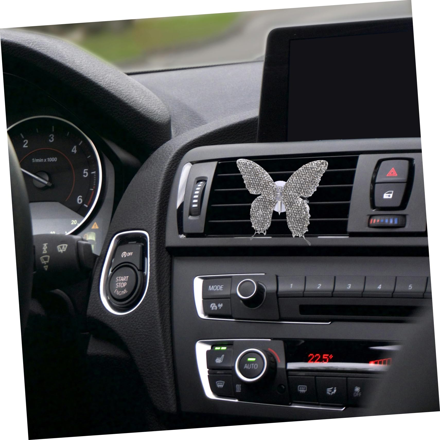 iplusmile 4pezzi Clip Profumata Per Auto Forma Di Farfalla Con Strass Decorazione Elegante Per Presa Aria Diffusore Aromatico Per Veicoli Facile Da Installare