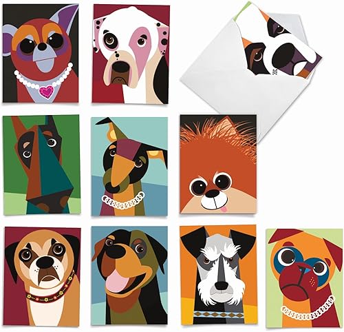The Best Card Company - 10 tarjetas de agradecimiento en caja con sobres, juego de papelería de agradecimiento animal para hombres, mujeres y niños