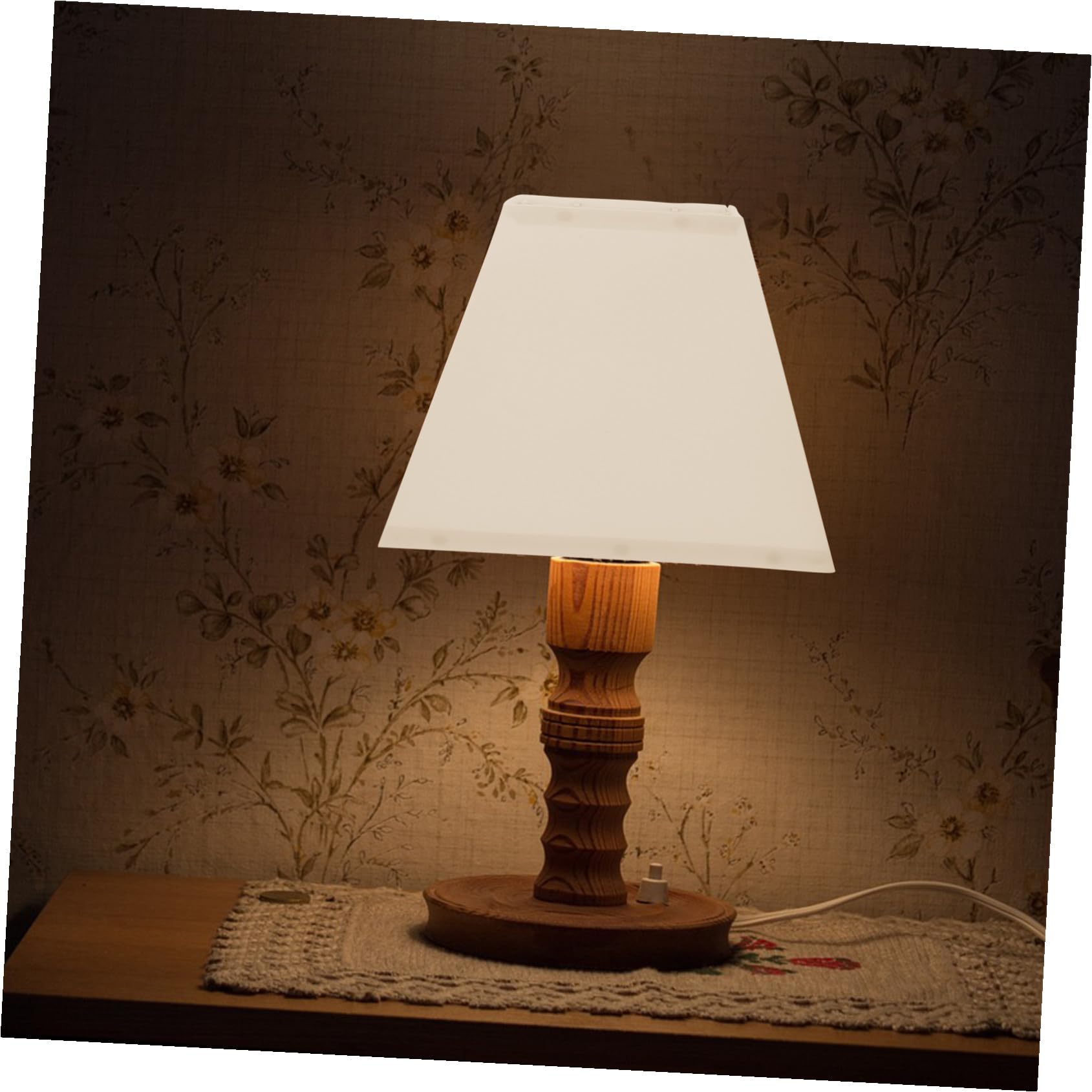 Paralume Quadrato 25 CM per Lampada da Tavolo e Lampada da Terra Struttura in Ferro, Facile da Rimuovere, Design Raffinato per Decorazione d'Interni