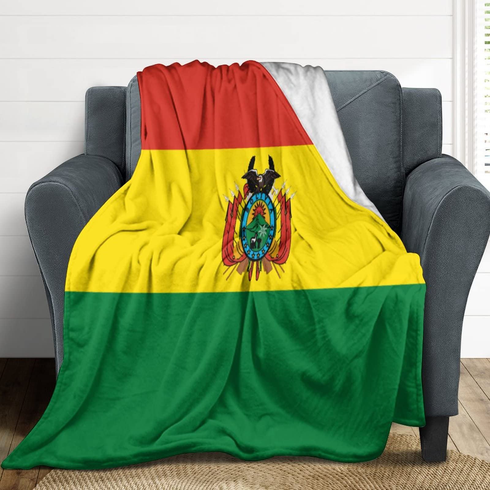 Drapeau Bolivie couverture chaude et légère pour chambre
